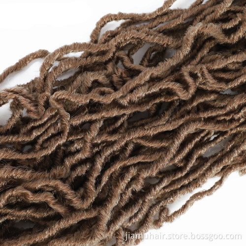 18 24 36 inch nu loc crochet hair faux locks crochet synthetic hair goddess locs crochet hair  extension